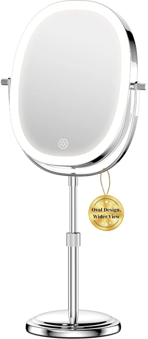 9 Lighted Makeup Mirror with Magnification, Height Adjustable Vanity Mirror, Rechargeable Makeup Mirror with Lights- 3 Modes, 360° Swivel Double Sided 7x Magnifying Mirror, Mothers Day Gifts for Mom 9 Lighted Makeup Mirror with Magnification, Height Adjustable Vanity Mirror, Rechargeable Makeup Mirror with Lights- 3 Modes, 360° Swivel Double Sided 7x Magnifying Mirror, Mothers Day Gifts for Mom