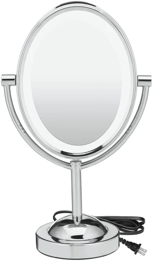Lighted Vanity Mirror, LED, 1X/7X Magnifying, Double Sided | Lighted makeup mirror with polished chrome finish, swivel design for optimal viewing angles, ideal for makeup Lighted Vanity Mirror, LED, 1X/7X Magnifying, Double Sided | Lighted makeup mirror with polished chrome finish, swivel design for optimal viewing angles, ideal for makeup