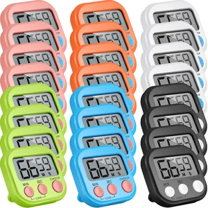 24 Pcs Digital Kitchen Timer Magnetic Timer Bulk On/Off Switch Minute Second Count up Countdown Loud Alarm for Exercise Cook Baking (Classic Color) 24 Pcs Digital Kitchen Timer Magnetic Timer Bulk On/Off Switch Minute Second Count up Countdown Loud Alarm for Exercise Cook Baking (Classic Color)