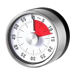 Magnetic Kitchen Timer, 60-Minute Mechanical Visual Countdown Timer, Loud Alarm & No Batteries Needed, Stainless Steel Timer for Cooking, Kids, Classroom, and Study Magnetic Kitchen Timer, 60-Minute Mechanical Visual Countdown Timer, Loud Alarm & No Batteries Needed, Stainless Steel Timer for Cooking, Kids, Classroom, and Study