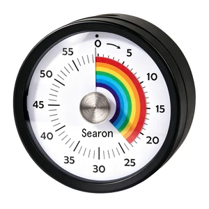 Magnetic Visual Classroom Timer, 60-Min Countdown Timer for Kids, Black | 3.15" compact quiet countdown timer with sound or silent LED alert, magnet, stand or hang for teachers, kids and classrooms Magnetic Visual Classroom Timer, 60-Min Countdown Timer for Kids, Black | 3.15" compact quiet countdown timer with sound or silent LED alert, magnet, stand or hang for teachers, kids and classrooms