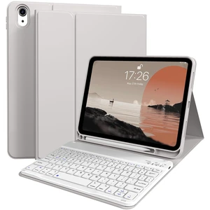 for iPad 11/10th Gen Case with Keyboard 11/10.9 inch 2025 A16/2022, Detachable Wireless Bluetooth Keyboard Case Thin & Light with Built-in Left Side Pencil Holder, White Square Keycaps (Gray) for iPad 11/10th Gen Case with Keyboard 11/10.9 inch 2025 A16/2022, Detachable Wireless Bluetooth Keyboard Case Thin & Light with Built-in Left Side Pencil Holder, White Square Keycaps (Gray)