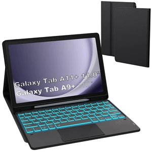 for Galaxy Tab A9+ / A11+ 11 inch Case with Keyboard - 7 Color Backlit Detachable Tablet Keyboard Cover with Touchpad - Galaxy Tab A9 Plus 11"/ A11 Plus Samsung Keyboard Case with s Pen Holder Black for Galaxy Tab A9+ / A11+ 11 inch Case with Keyboard - 7 Color Backlit Detachable Tablet Keyboard Cover with Touchpad - Galaxy Tab A9 Plus 11"/ A11 Plus Samsung Keyboard Case with s Pen Holder Black