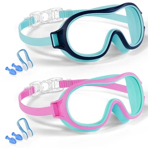 2 Pack Swim goggles for Kids 3-15, Anti-Fog Anti-UV Wide Vision Waterproof, No leak Swimming goggles for Boys Girls 2 Pack Swim goggles for Kids 3-15, Anti-Fog Anti-UV Wide Vision Waterproof, No leak Swimming goggles for Boys Girls