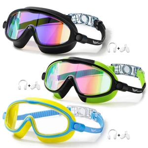 3 Pack Kids Swim Goggles for Ages 3-14, Anti-Fog UV Protection Swimming Goggles with Wide View Panoramic Lenses 3 Pack Kids Swim Goggles for Ages 3-14, Anti-Fog UV Protection Swimming Goggles with Wide View Panoramic Lenses
