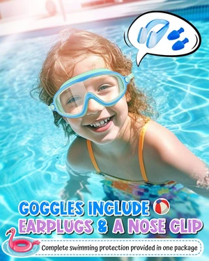 Kids Swim Goggles 2 Pack, Wide View Swimming Goggles for Child 3-15, Anti Fog&UV No Leaking Goggles for Boys Girls Kids Swim Goggles 2 Pack, Wide View Swimming Goggles for Child 3-15, Anti Fog&UV No Leaking Goggles for Boys Girls