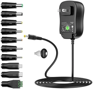 45W Universal Power Supply AC DC Adapter Charger Cord 5V-15V 3A | with 5V 2A USB Port, Multiple Voltages, 5V 6V 7.5V 9V 12V 13.5V 15V 3A 2.5A AC Adapter, for Routers Speakers LED Strip Lights 45W Universal Power Supply AC DC Adapter Charger Cord 5V-15V 3A | with 5V 2A USB Port, Multiple Voltages, 5V 6V 7.5V 9V 12V 13.5V 15V 3A 2.5A AC Adapter, for Routers Speakers LED Strip Lights