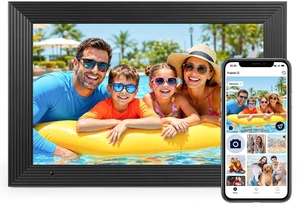 WiFi Digital Picture Frame, 10.1 Inch 1280×800 HD IPS Touch Screen Smart Photo Frame, Built-in 32GB Storage, Auto Rotation, Photo Sharing via AiMOR App, Ideal Gift for Family & Friends, Black WiFi Digital Picture Frame, 10.1 Inch 1280×800 HD IPS Touch Screen Smart Photo Frame, Built-in 32GB Storage, Auto Rotation, Photo Sharing via AiMOR App, Ideal Gift for Family & Friends, Black