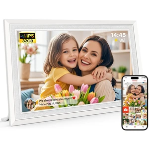 Frameo 10.1" WiFi Digital Picture Frame, Electronic Photo Frames - White | 32GB Storage, 1280x800 HD IPS Touch Screen, Slideshow, Wall/Tabletop, Send Photos/Videos from Phone, Gifts for Grandparents Frameo 10.1" WiFi Digital Picture Frame, Electronic Photo Frames - White | 32GB Storage, 1280x800 HD IPS Touch Screen, Slideshow, Wall/Tabletop, Send Photos/Videos from Phone, Gifts for Grandparents