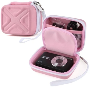 Digital Camera Case for AbergBest 21 Mega Pixels 2.7" LCD Rechargeable HD/Kodak Pixpro/Canon PowerShot ELPH 180/190/Sony DSCW800/DSCW830 Cameras, Travel Carrying Protective Case for Camera- Pink Digital Camera Case for AbergBest 21 Mega Pixels 2.7" LCD Rechargeable HD/Kodak Pixpro/Canon PowerShot ELPH 180/190/Sony DSCW800/DSCW830 Cameras, Travel Carrying Protective Case for Camera- Pink