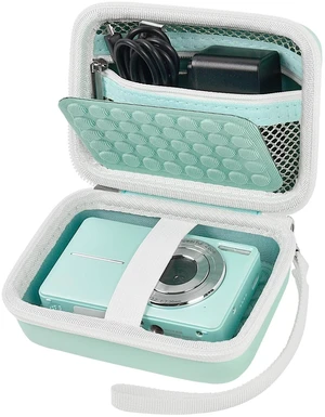 Camera Case for KODAK PIXPRO FZ45/FZ55 with Bump Divider | For CAMKORY DC403 and for Canon IXUS 285 HS; Raised Bump Divider, Elastic Strap and Mesh Pocket, Green, Case Only Camera Case for KODAK PIXPRO FZ45/FZ55 with Bump Divider | For CAMKORY DC403 and for Canon IXUS 285 HS; Raised Bump Divider, Elastic Strap and Mesh Pocket, Green, Case Only
