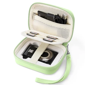 KODAK PIXPRO FZ55 Case, Digital Camera Case for FZ45 /FZ43,Mint Green | Protective Hard Shell Case for CAMKORY DC403, Canon PowerShot ELPH 360 with Removable Liner, SD Card Pocket, Wrist Strap KODAK PIXPRO FZ55 Case, Digital Camera Case for FZ45 /FZ43,Mint Green | Protective Hard Shell Case for CAMKORY DC403, Canon PowerShot ELPH 360 with Removable Liner, SD Card Pocket, Wrist Strap