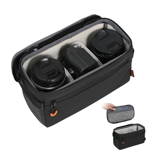 Padded Camera Insert Bag Protective Framed DSLR Inner Case Organizer | Fits 1 Camera and 2 Lenses - Removable Lid Compatible for DSLR SLR Mirrorless Cameras ShellCore XS Padded Camera Insert Bag Protective Framed DSLR Inner Case Organizer | Fits 1 Camera and 2 Lenses - Removable Lid Compatible for DSLR SLR Mirrorless Cameras ShellCore XS