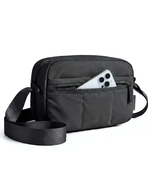 2 in 1 Small Puffy Camera Sling Bag, Black | Mirrorless Crossbody Photography Camera Case for Photographers, Camera Shoulder Bag 2 in 1 Small Puffy Camera Sling Bag, Black | Mirrorless Crossbody Photography Camera Case for Photographers, Camera Shoulder Bag