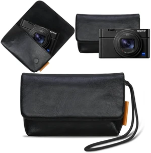 Camera Case Bag for Sony RX100 VII/ RX100 VI/ RX100 V/RX100 IV III Digital Camera, Soft Leather Protective Camera Travel Pouch Sleeve, Compact Sony RX100 Camera Bag with Camera Wrist Strap,Black Camera Case Bag for Sony RX100 VII/ RX100 VI/ RX100 V/RX100 IV III Digital Camera, Soft Leather Protective Camera Travel Pouch Sleeve, Compact Sony RX100 Camera Bag with Camera Wrist Strap,Black