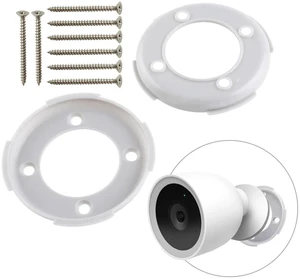 2Pcs Wall Mounting Plates w/ Screws,Grey Plastic,Easy to Install | Fit for Google Nest Camera Outdoor Indoor Battery Models,Wall Bracket Part Connected to Magnetic Base 2Pcs Wall Mounting Plates w/ Screws,Grey Plastic,Easy to Install | Fit for Google Nest Camera Outdoor Indoor Battery Models,Wall Bracket Part Connected to Magnetic Base