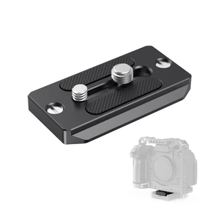 Quick Release Plate for Arca Swiss, with 1/4"-20 & 3/8"-16 Screw | Baseplate for cameras and cages - 2146B Quick Release Plate for Arca Swiss, with 1/4"-20 & 3/8"-16 Screw | Baseplate for cameras and cages - 2146B