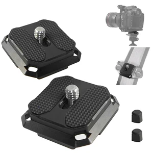 2 Pack Arca-Swiss Plate, Quick Release Plate Camera Mount for Tripod,38mm Arca-Swiss Mount Plate with Safety Pins, Lightweight Aluminum for Tripod/Monopod/Strap, 1/4" Screw Compatible Camera,0.67oz 2 Pack Arca-Swiss Plate, Quick Release Plate Camera Mount for Tripod,38mm Arca-Swiss Mount Plate with Safety Pins, Lightweight Aluminum for Tripod/Monopod/Strap, 1/4" Screw Compatible Camera,0.67oz