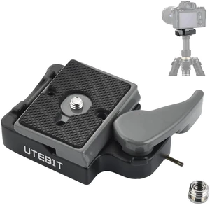 323 RC2 Quick Release Plate, with 1/4" and 3/8" Camera Screw, Grey | Aluminum Alloy Rapid Adapter Tripod Mount Plate Fit Only for Manfrotto Tripod 323 RC2 Quick Release Plate, with 1/4" and 3/8" Camera Screw, Grey | Aluminum Alloy Rapid Adapter Tripod Mount Plate Fit Only for Manfrotto Tripod
