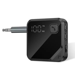 Upgrade Bluetooth 5.4 Car Adapter with 16-Hour Battery, 2-in-1 Hi-Fi Stereo Wireless Transmitter/Receiver for Car, Home Stereo, Headphones, Hands-Free Calling Upgrade Bluetooth 5.4 Car Adapter with 16-Hour Battery, 2-in-1 Hi-Fi Stereo Wireless Transmitter/Receiver for Car, Home Stereo, Headphones, Hands-Free Calling