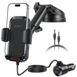 Bluetooth Car Adapter 3 in 1 FM Transmitter PD 48W Fast Charging | Bluetooth Transmitter with Phone Holder, Strong Microphone, HiFi Bass Sound, Hands-Free Call, Support USB/TF Drive Bluetooth Car Adapter 3 in 1 FM Transmitter PD 48W Fast Charging | Bluetooth Transmitter with Phone Holder, Strong Microphone, HiFi Bass Sound, Hands-Free Call, Support USB/TF Drive