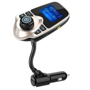 Bluetooth 5.4 Car Adapter, FM Transmitter with 1.44" LCD Screen Gold | Wireless FM Radio Player with Flexible Gooseneck, Noise Cancellating Fits Older Vehicles, Hands-Free Call Support USB/AUX/TF Bluetooth 5.4 Car Adapter, FM Transmitter with 1.44" LCD Screen Gold | Wireless FM Radio Player with Flexible Gooseneck, Noise Cancellating Fits Older Vehicles, Hands-Free Call Support USB/AUX/TF