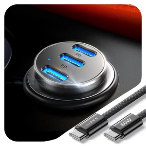 108W Car Charger USB C Fast Charging for iPhone Duo 3-Port Cigarette Lighter Adapter Super Fast Charge 12V Type C Cell Phone Automobile Chargers for iPhone 18 17 16 15 Pro Max Samsung S26 Pixel 108W Car Charger USB C Fast Charging for iPhone Duo 3-Port Cigarette Lighter Adapter Super Fast Charge 12V Type C Cell Phone Automobile Chargers for iPhone 18 17 16 15 Pro Max Samsung S26 Pixel