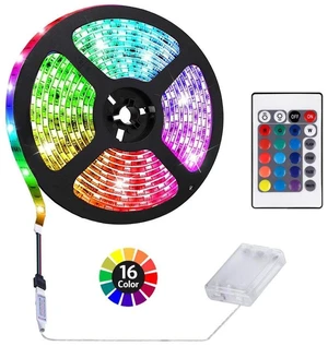 1M/3.3FT Battery Powered LED Strip Lights, Flexible Color Changing RGB LED Light Strip, TV Backlight Background Lighting 1M/3.3FT Battery Powered LED Strip Lights, Flexible Color Changing RGB LED Light Strip, TV Backlight Background Lighting