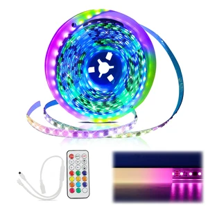 16.4ft(5m) 96LEDs/m High Density 8mm-Wide RGB LED Strip Lights AC1L | DC12V, Power Adapter NOT Included, Fits All Muzata Aluminum LED Channels, Colorful Spotless Neon Lighting Effect 16.4ft(5m) 96LEDs/m High Density 8mm-Wide RGB LED Strip Lights AC1L | DC12V, Power Adapter NOT Included, Fits All Muzata Aluminum LED Channels, Colorful Spotless Neon Lighting Effect