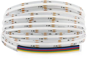 24VDC Color Changing RGBCCT Dotless COB LED Strip Lights, High Density RGBCW 4200 LEDs Warm White to Daylight RGBWW Dimmable LED Light Strips(Non-Waterproof IP20), FCOB-24V-RGBCCT 24VDC Color Changing RGBCCT Dotless COB LED Strip Lights, High Density RGBCW 4200 LEDs Warm White to Daylight RGBWW Dimmable LED Light Strips(Non-Waterproof IP20), FCOB-24V-RGBCCT