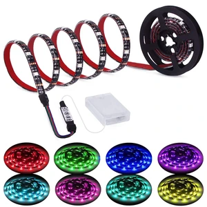 Led Strip Lights Battery Powered RGB 2M 6.56ft Battery Operated Led | Battery Lights, 3 Keys Controller, Waterproof Battery Led Rope Lights, for TV, Bedroom, Mirror, PC, Camping & Home Decoration Led Strip Lights Battery Powered RGB 2M 6.56ft Battery Operated Led | Battery Lights, 3 Keys Controller, Waterproof Battery Led Rope Lights, for TV, Bedroom, Mirror, PC, Camping & Home Decoration