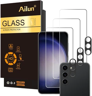 Screen Protector + Camera Lens Protector for Galaxy S23 FE, 3+3 Pack | 6.4 Inch, Tempered Glass, Fingerprint Unlock, 0.25mm, Ultra Clear, Anti-Scratch, Case Friendly Screen Protector + Camera Lens Protector for Galaxy S23 FE, 3+3 Pack | 6.4 Inch, Tempered Glass, Fingerprint Unlock, 0.25mm, Ultra Clear, Anti-Scratch, Case Friendly