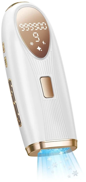 Laser Hair Removal for Women, IPL Device with 45F° Ice-Cooling | At-Home Painless, 85% Hair Reduction in 3 Weeks, Facial Use, Chin, Upper Lip, Bikini Area & Legs,White Laser Hair Removal for Women, IPL Device with 45F° Ice-Cooling | At-Home Painless, 85% Hair Reduction in 3 Weeks, Facial Use, Chin, Upper Lip, Bikini Area & Legs,White