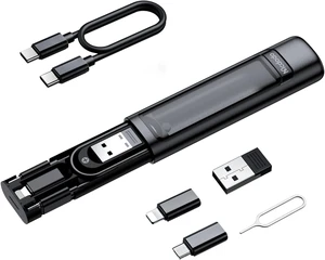 Multi USB Charging Adapter Kit, Travel USB Charger Converter Set with USB C to Micro USB and Lightning Adapters, USB3.0 OTG, 60W Fast Charging & Data Transfer Cable, Eject Pin & SIM Card Holder Multi USB Charging Adapter Kit, Travel USB Charger Converter Set with USB C to Micro USB and Lightning Adapters, USB3.0 OTG, 60W Fast Charging & Data Transfer Cable, Eject Pin & SIM Card Holder