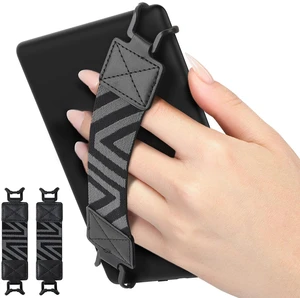 Security Hand-Strap for 6-8" Kindle eReaders Fire Tablets, Black | eReader accessories for 6-8" Kindle/Kobo/Sony Tablets, Patterned High-Elasticity Hand Strap ,Lightweight Finger Grip Holder Security Hand-Strap for 6-8" Kindle eReaders Fire Tablets, Black | eReader accessories for 6-8" Kindle/Kobo/Sony Tablets, Patterned High-Elasticity Hand Strap ,Lightweight Finger Grip Holder