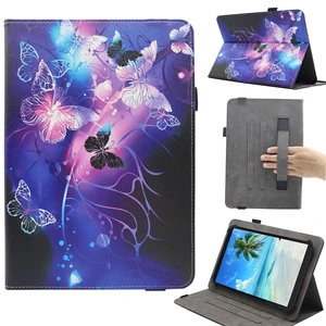 Universal 7 8 Inch Android Tablet Case | for All 7.0 - 8.5 Inch Tablet, PU Leather Folio Stand Cover, with Hand Strap, Multi-Angle Viewing Stand Universal 7 8 Inch Android Tablet Case | for All 7.0 - 8.5 Inch Tablet, PU Leather Folio Stand Cover, with Hand Strap, Multi-Angle Viewing Stand