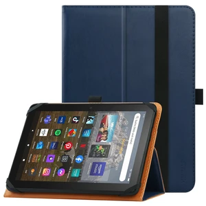 Universal Case for 7 inch 8 inch Tablet,Stand Folio Universal Tablet Case Protective Cover for 7" 8" Touchscreen Tablet, with Adjustable Fixing Silicon Band and Stand (Navy) Universal Case for 7 inch 8 inch Tablet,Stand Folio Universal Tablet Case Protective Cover for 7" 8" Touchscreen Tablet, with Adjustable Fixing Silicon Band and Stand (Navy)