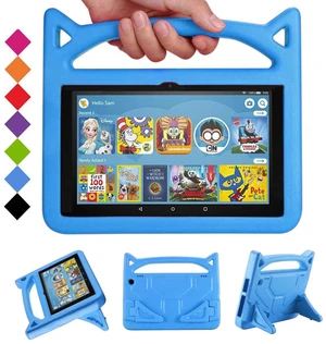 Kids Case for Fire HD 8 Tablet (12th/10th Gen, 2024/2022/2020), Lightweight Shockproof Cover with Kickstand,Incompatible with iPad Alcatel Samsung Tablet- Blue Kids Case for Fire HD 8 Tablet (12th/10th Gen, 2024/2022/2020), Lightweight Shockproof Cover with Kickstand,Incompatible with iPad Alcatel Samsung Tablet- Blue