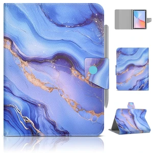 Universal 8 9 Inch Tablet Case Wth Pencil Holder, Blue Marble | Magnetic Closure Protective PU Case, Scratch Resistant with 4 Fixed Rings For All Kinds Of 8.0-9.0 Inch Tablet Tablets Universal 8 9 Inch Tablet Case Wth Pencil Holder, Blue Marble | Magnetic Closure Protective PU Case, Scratch Resistant with 4 Fixed Rings For All Kinds Of 8.0-9.0 Inch Tablet Tablets