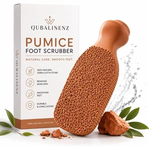 Pumice Stone for Feet 2-Sided Terra Cotta Foot Scrubber, Natural Callus Remover for Dry Skin & Rough Heels, Cracked Heels Pedicure Exfoliator for Feet Hands Body Pumice Stone for Feet 2-Sided Terra Cotta Foot Scrubber, Natural Callus Remover for Dry Skin & Rough Heels, Cracked Heels Pedicure Exfoliator for Feet Hands Body