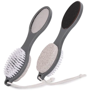 2 Pcs 4 in 1 Foot Scrubber Dead Skin Remover for Feet, Including Foot Files, Heel Scraper, Foot Brush and Pumice Stone, Multi Purpose Foot Callus Remover Pedicure Tools 2 Pcs 4 in 1 Foot Scrubber Dead Skin Remover for Feet, Including Foot Files, Heel Scraper, Foot Brush and Pumice Stone, Multi Purpose Foot Callus Remover Pedicure Tools
