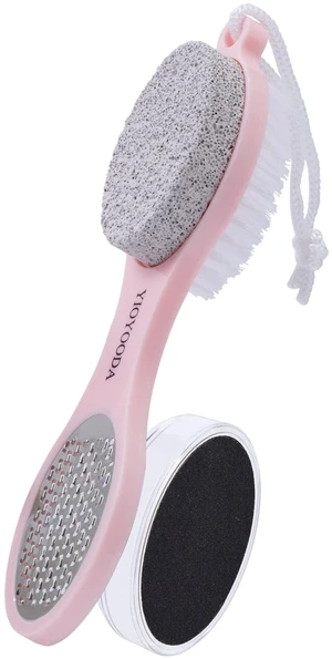 Foot Scrubber Brush with Pumice Stone for Feet Callus Remover Pedicure Tool | 5-in-1 Foot File Dead Skin Remover, Stainless Steel Heel Scraper Shower Brush and Sand Paper Debris Catcher Foot Scrubber Brush with Pumice Stone for Feet Callus Remover Pedicure Tool | 5-in-1 Foot File Dead Skin Remover, Stainless Steel Heel Scraper Shower Brush and Sand Paper Debris Catcher