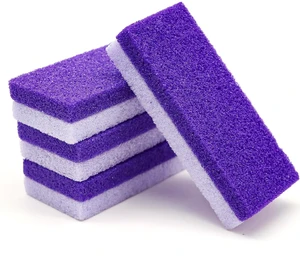 Foot Pumice Stone 4 Pack Pedicure Stone for Feet (Purple) | for Feet Callus Remover and Scrubber Double Sided Pedicure Foot Pumice Stone for Feet and Heels Callus and Dead Skins Foot Pumice Stone 4 Pack Pedicure Stone for Feet (Purple) | for Feet Callus Remover and Scrubber Double Sided Pedicure Foot Pumice Stone for Feet and Heels Callus and Dead Skins