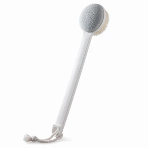 Long Handle Pumice Stone for Feet, 1Pack DualSided Foot Scrubber Brush | gently removes calluses & dead skin. Perfect for shower, elderly, pregnant & back pain users. Durable with hanging loop. Long Handle Pumice Stone for Feet, 1Pack DualSided Foot Scrubber Brush | gently removes calluses & dead skin. Perfect for shower, elderly, pregnant & back pain users. Durable with hanging loop.