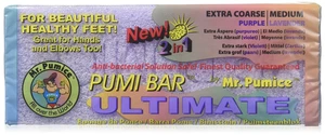 Ultimate PUMI Bar, 2-in-1 Callus Remover, Pedicure Stone & Ped File Scrubber for Smooth Feet and Heels, Dual-Grit (Medium + Coarse), 1 Pack Ultimate PUMI Bar, 2-in-1 Callus Remover, Pedicure Stone & Ped File Scrubber for Smooth Feet and Heels, Dual-Grit (Medium + Coarse), 1 Pack