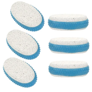6-Pack Foot Pumice Stone Callus Remover Rubber Grip Blue 6-Pack Foot Pumice Stone Callus Remover Rubber Grip Blue
