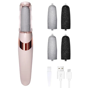 Electric Foot File,Rechargeable Callus Removers for Feet,4 Grinding Heads,Removes Dry Skin for Smoother Feet, Foot Care for Dead Skin Ideal Gift (Pink) Electric Foot File,Rechargeable Callus Removers for Feet,4 Grinding Heads,Removes Dry Skin for Smoother Feet, Foot Care for Dead Skin Ideal Gift (Pink)