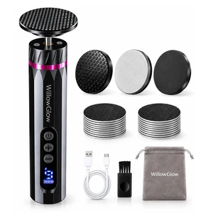 Electric Foot Callus Remover with Reusable Nano Glass Heads | 9-Speed Cordless Foot File with 15,000 RPM Motor, Aluminum Body & Sandpaper Discs Electric Foot Callus Remover with Reusable Nano Glass Heads | 9-Speed Cordless Foot File with 15,000 RPM Motor, Aluminum Body & Sandpaper Discs