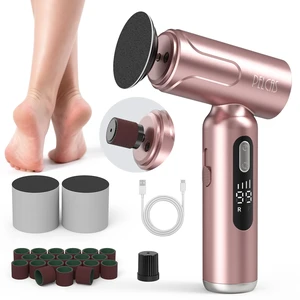 Electric Foot Callus Remover, Pedicure Tool for Feet with LED Screen | 2 in 1 Manicure & Pedicure Kit for Foot Callus, Thick Nails, 100 PCS Sandpapers Electric Foot File for Women & Men, Pink Electric Foot Callus Remover, Pedicure Tool for Feet with LED Screen | 2 in 1 Manicure & Pedicure Kit for Foot Callus, Thick Nails, 100 PCS Sandpapers Electric Foot File for Women & Men, Pink