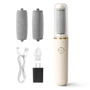 Electric Foot File, Electric Foot File Callus Remover Rechargeable Pedicure Kit for Dry Hard Cracked Dead Skin (Includes Charger, Beige) Electric Foot File, Electric Foot File Callus Remover Rechargeable Pedicure Kit for Dry Hard Cracked Dead Skin (Includes Charger, Beige)